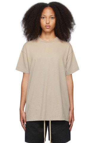 Beige 'FG' T-Shirt | SSENSE