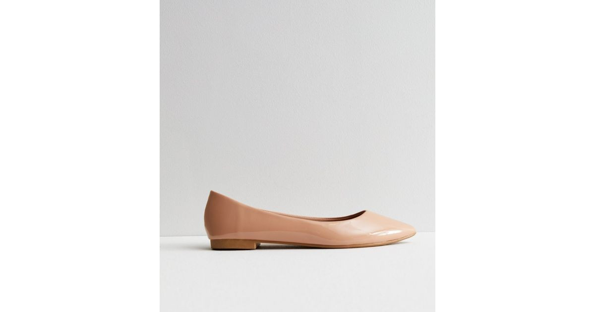 Cream Patent Pointed Ballerina Pumps
						
						Add to Saved Items
						Remove from Saved Item... | New Look (UK)