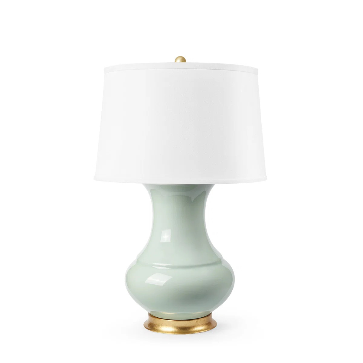 Villa & House (originally Bungalow 5) Thiri Lamp With Shade 17-Inch White Linen, With Gold | Peri... | Perigold