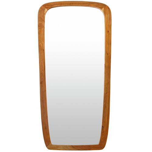 Max Wood Floor Mirror - Brown | Full-length Mirror, Standing Mirror | One Kings Lane