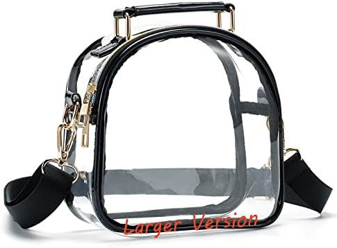 Clear Purse for Women, Clear Bag Stadium Approved, See Through Clear Handbag | Amazon (US)