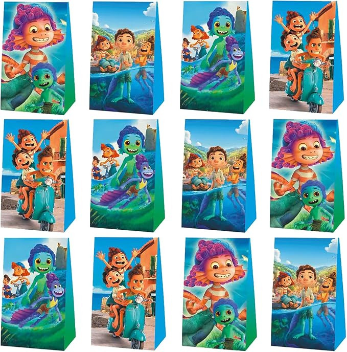 12pcs Luca Party Favor Gift Bags,Luca Birthday Party Supplies for Luca Birthday Party Decorations... | Amazon (US)