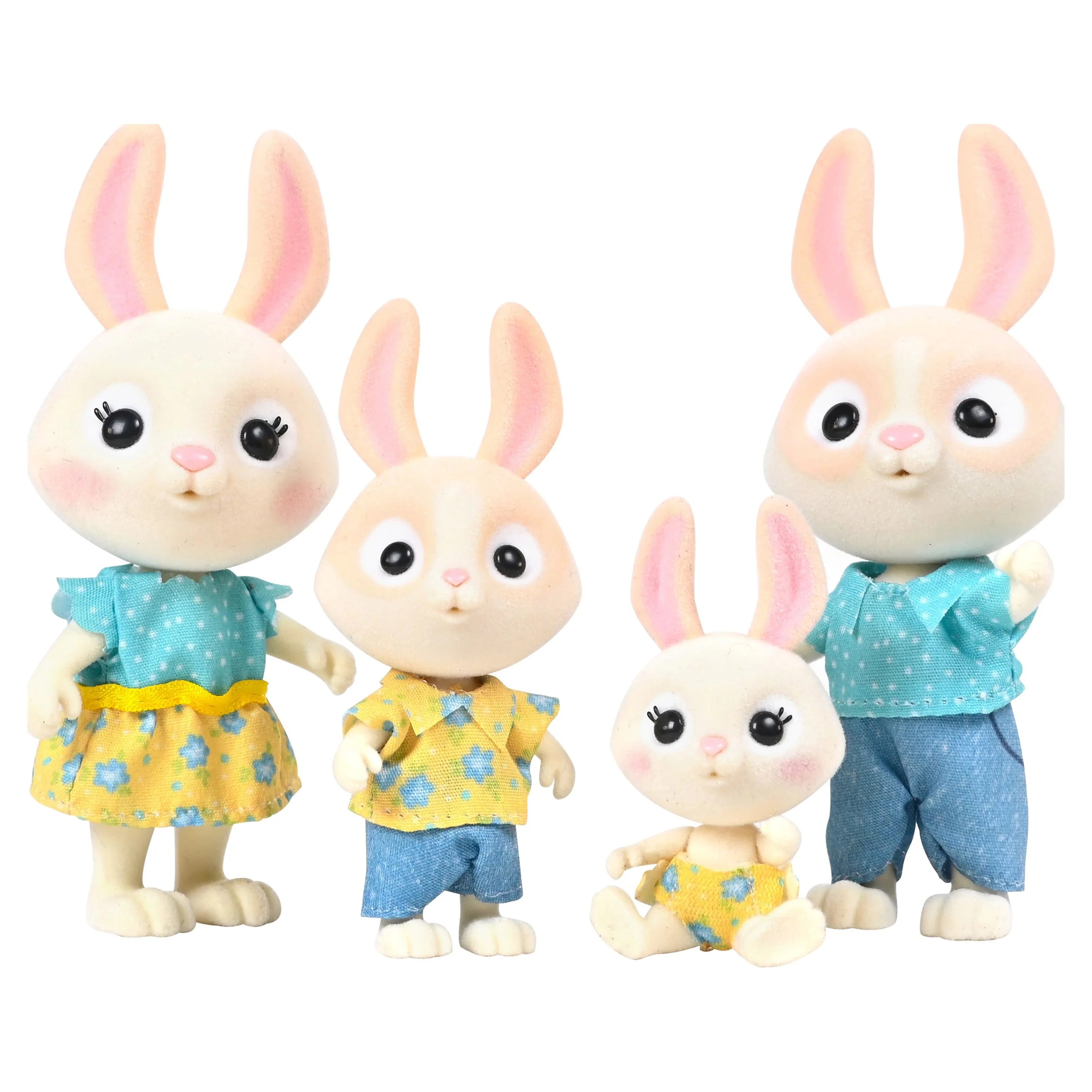 Honey Bee Acres McScampers Rabbit Family – Includes 4 Miniature Figures – Dolls for Kids Ages... | Walmart (US)