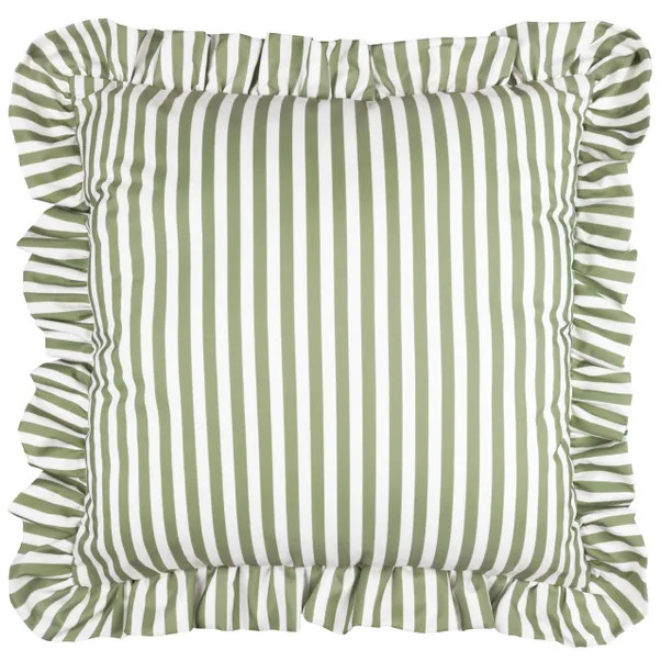 Millie Ruffle Outdoor Square Cushion | Dunelm