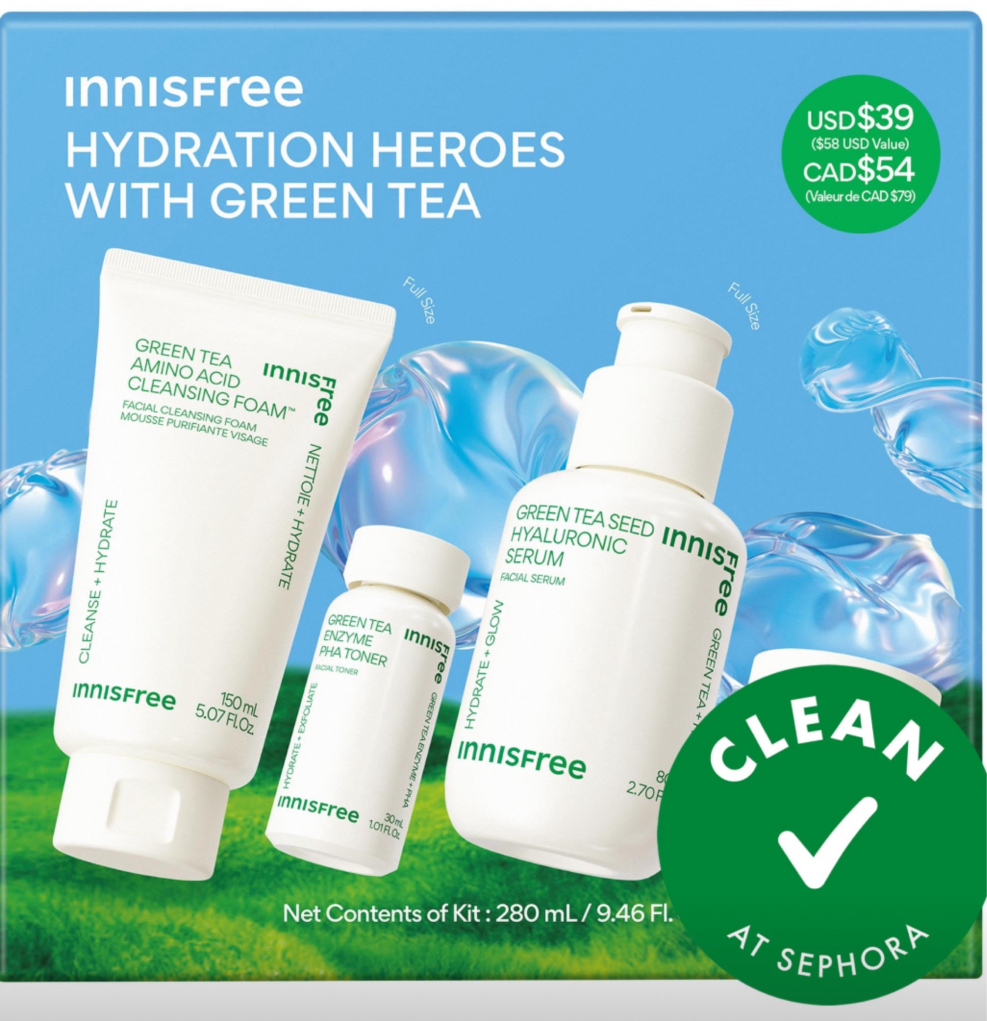 Innisfree Green Tea Hydrating Skincare Set - 

Packed with Jeju green tea for ultimate hydration and balance

#LTKHoliday #LTKSeasonal #LTKGiftGuide