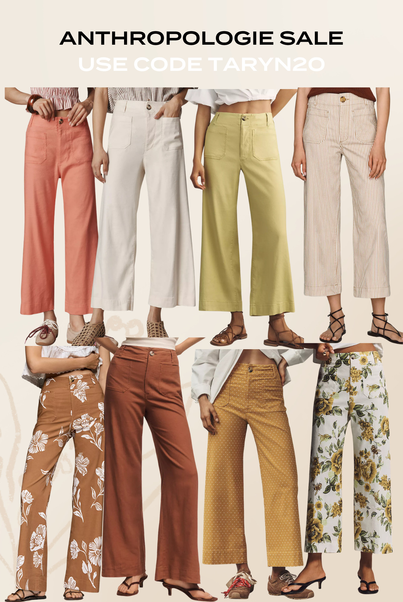 Anthropologie Sale! Sharing my favorite style of Colette pants that come in so many colors/patterns. Use code TARYN20✨ 

 #LTKgrwm #LTKootd #LTKSaleAlert