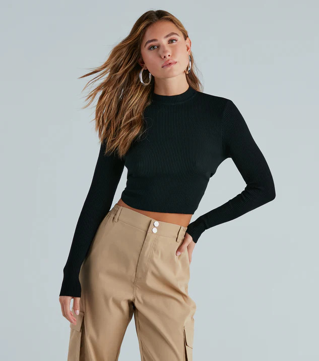 Simple Perfection Open Back Sweater Top | Windsor Stores