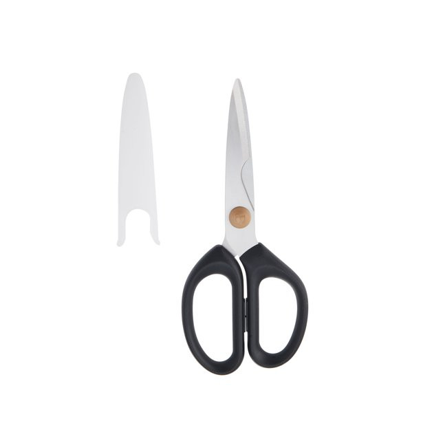 Beautiful Kitchen Scissors with Blade Cover in Black Sesame by Drew Barrymore - Walmart.com | Walmart (US)