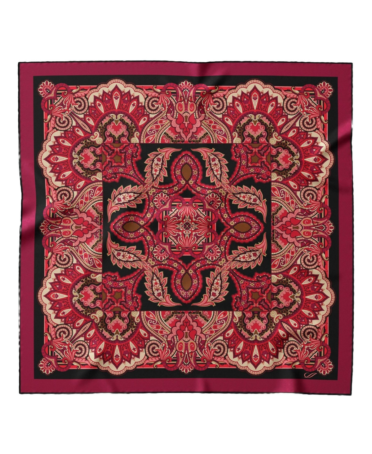 Malta - Silk Foulard for Women - Ruby red | Macy's
