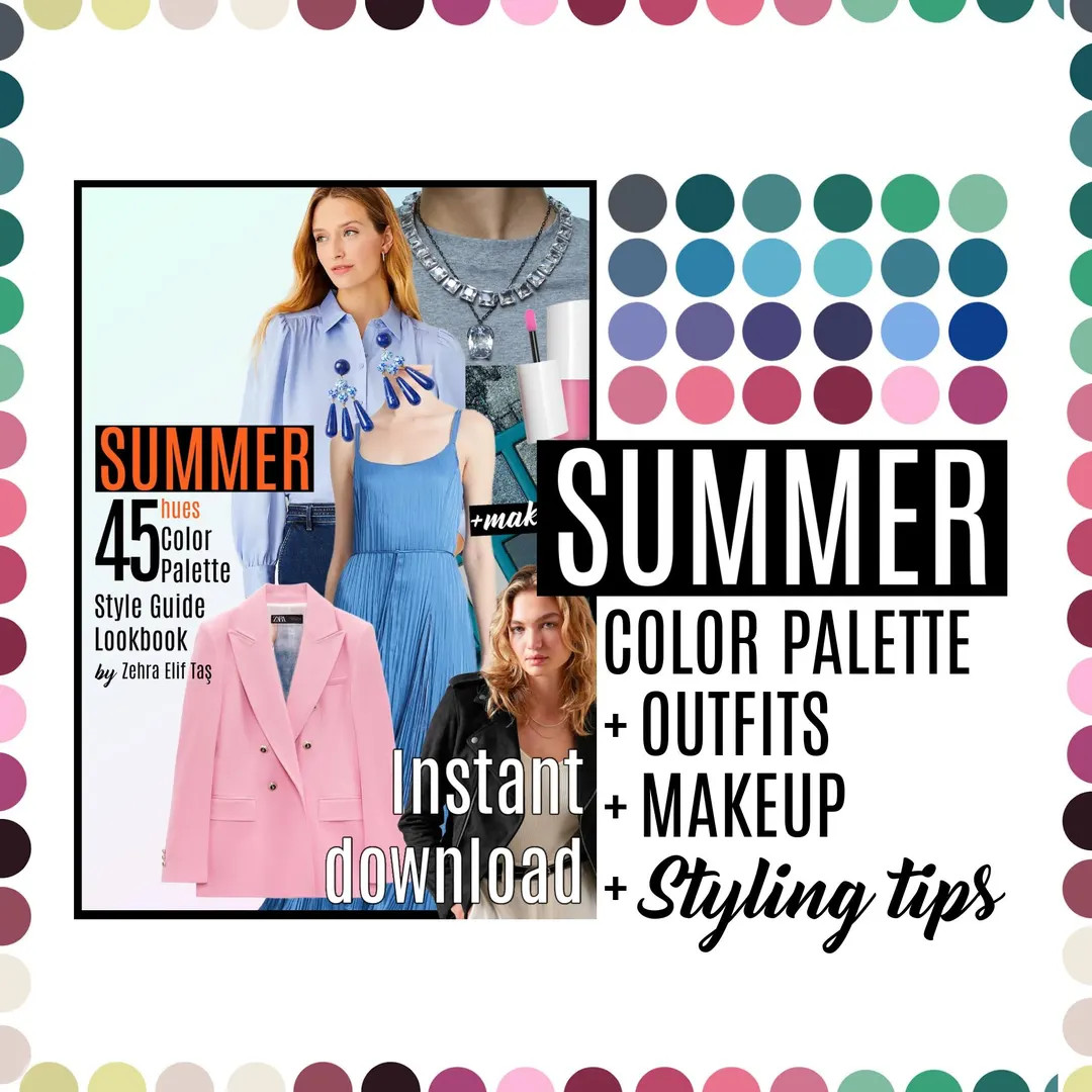 SUMMER COLOR ANALYSIS Summer Seasonal Colour & Makeup Palette, How to Style and Shopping Guide by... | Etsy (US)