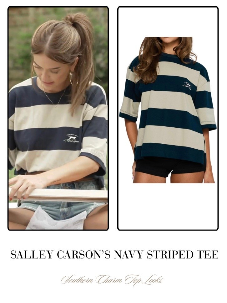 Salley Carson’s Navy Striped Tee