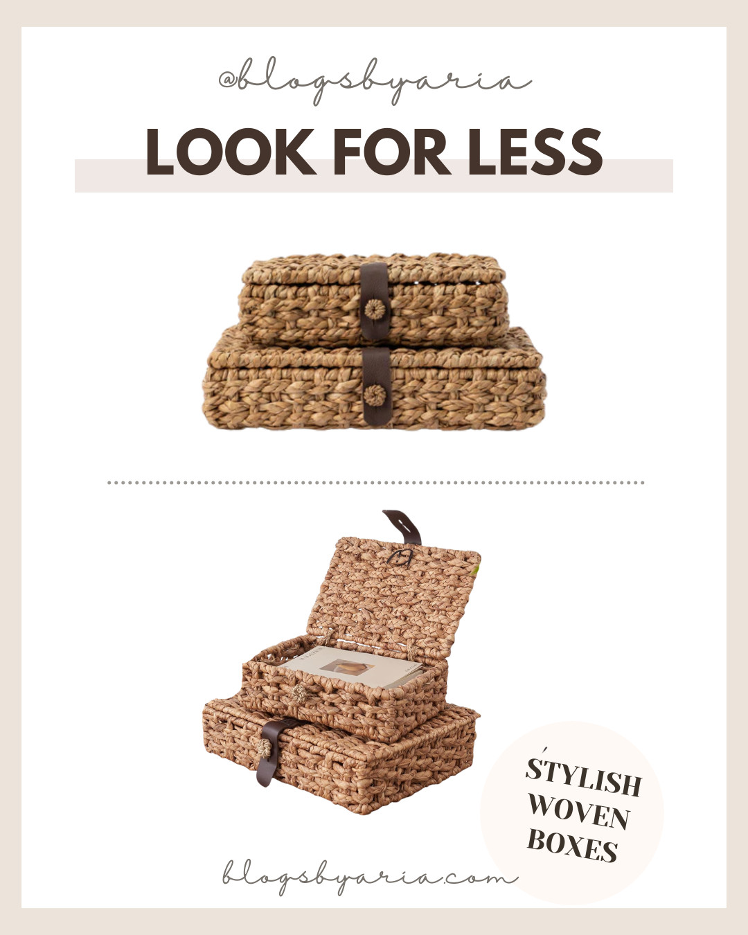 finally restocked! get the woven boxes look for less!  

 #LTKHome #LTKSaleAlert