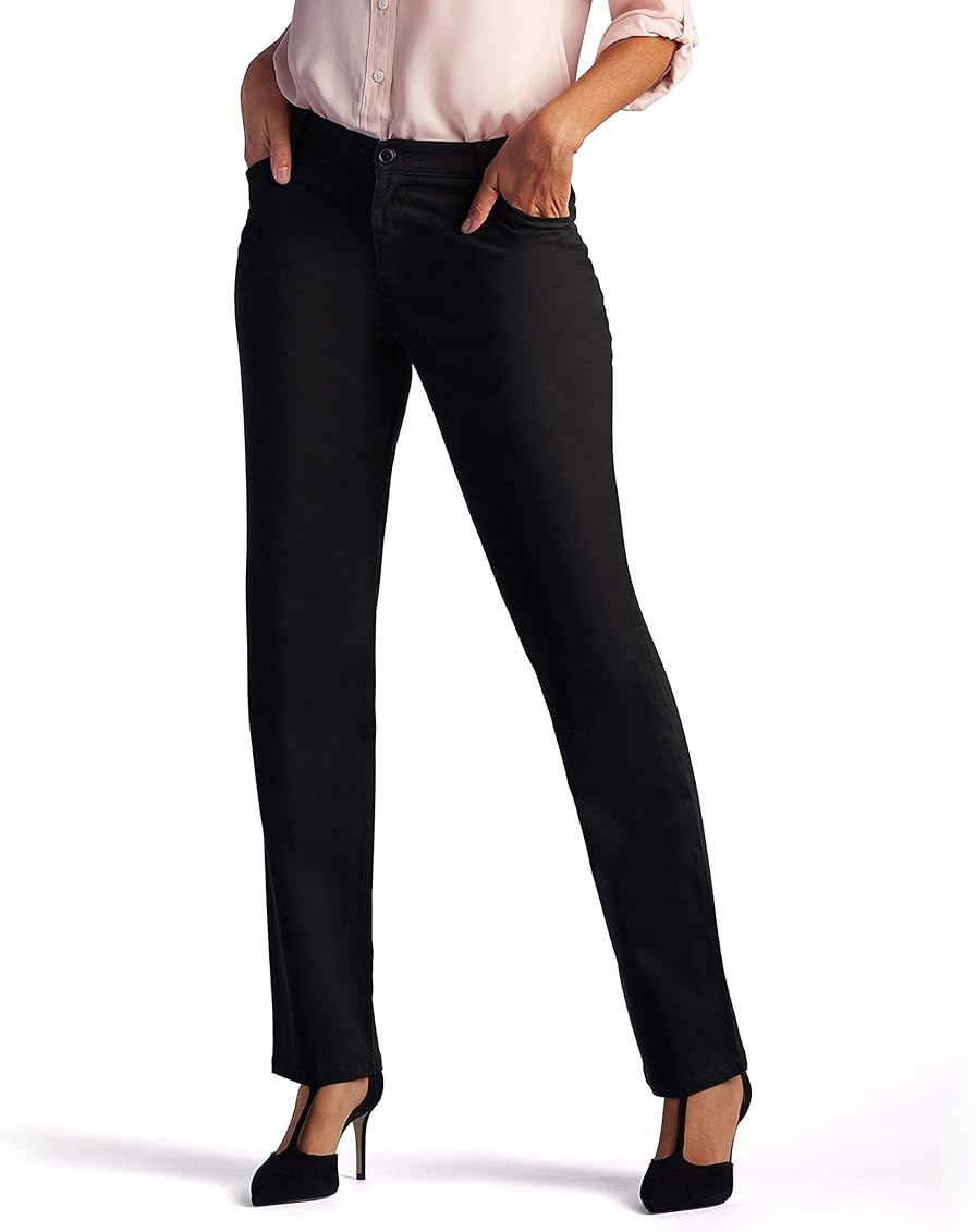 Lee Women's Relaxed Fit All Day Straight Leg Pant | Amazon (US)