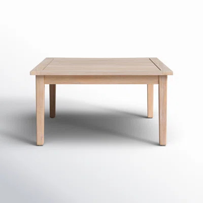 Amina Outdoor Acacia Square Coffee Table | Wayfair North America