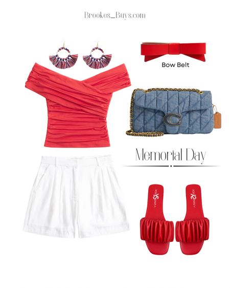 I love this outfit for Memorial Day parties. These shoes are so comfortable. #memorialdayoutfit #whiteshorts #flatsandals

#LTKItBag #LTKU #LTKShoeCrush