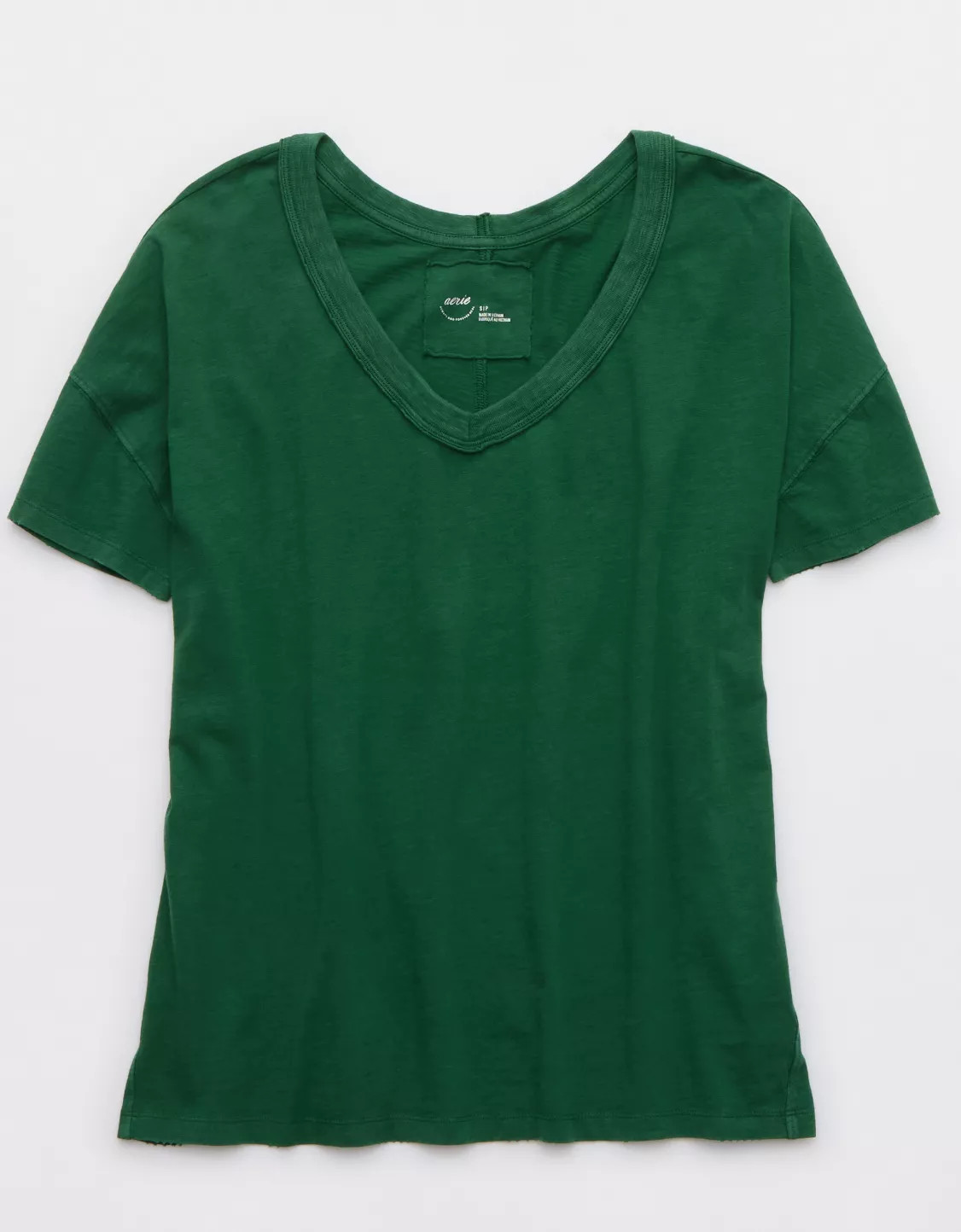 Aerie Oversized V-Neck Boyfriend T-Shirt | Aerie