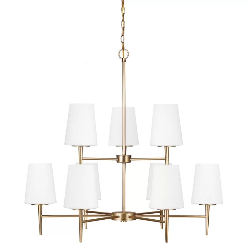 Victor 9 - Light Dimmable Tiered Chandelier | Wayfair North America