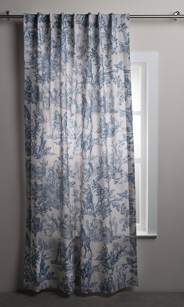 Maison d' Hermine Curtains 100% Cotton (50"x124") One Panel Easy Hanging with a Rod Pocket & Loop... | Amazon (US)