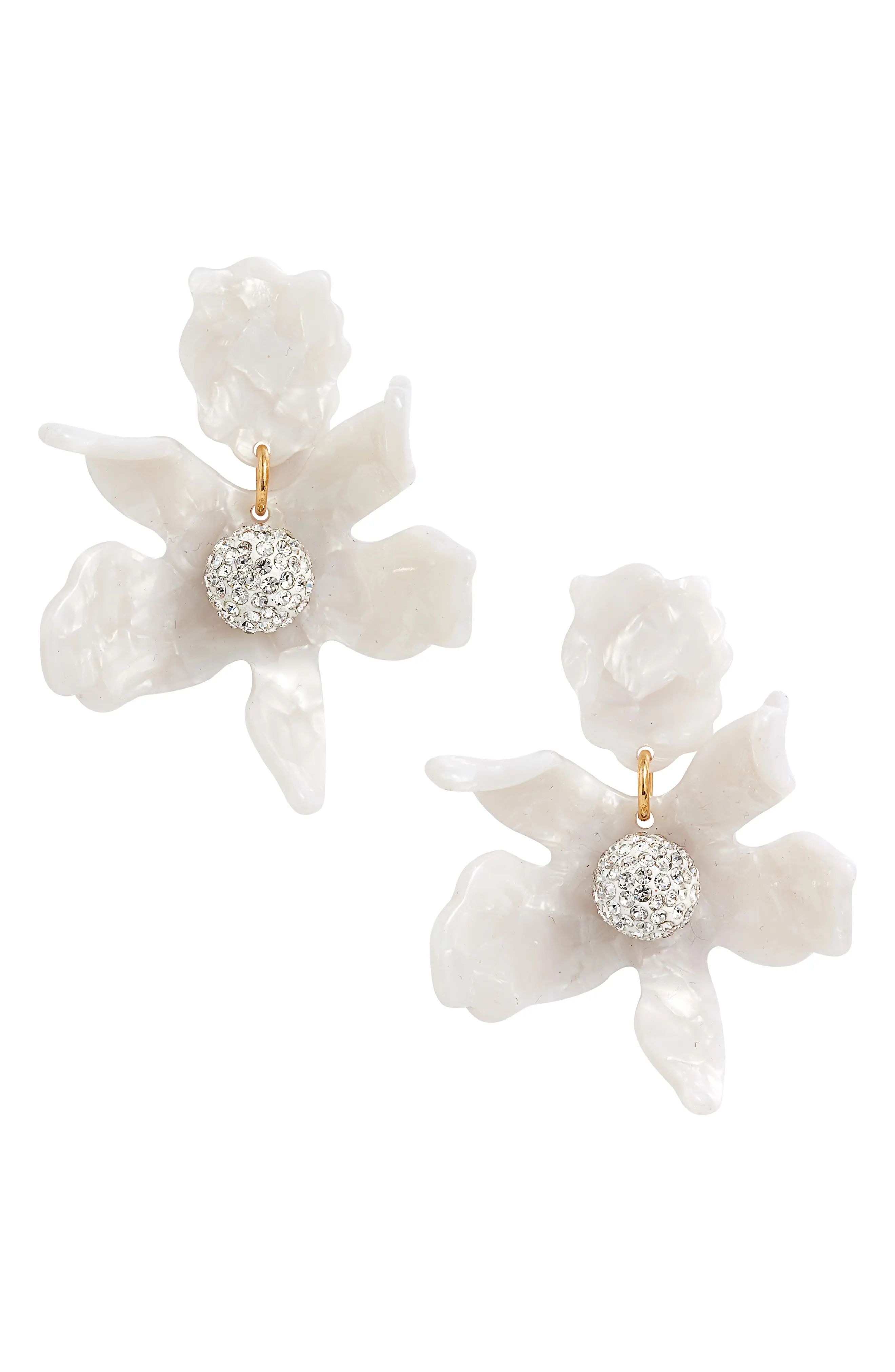 Women's Lele Sadoughi Small Crystal Lily Earrings | Nordstrom