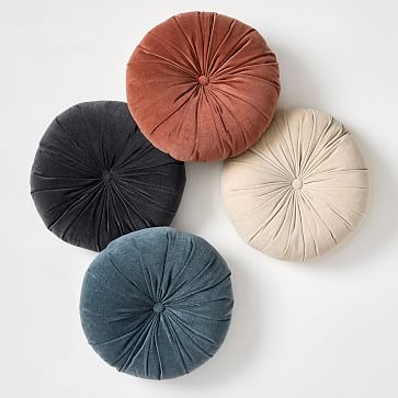 Classic Velvet Tufted Round Pillow | West Elm (US)