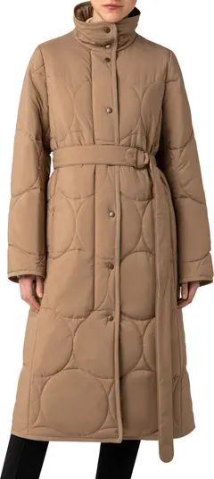 XL Dot Quilted Long Coat | Nordstrom