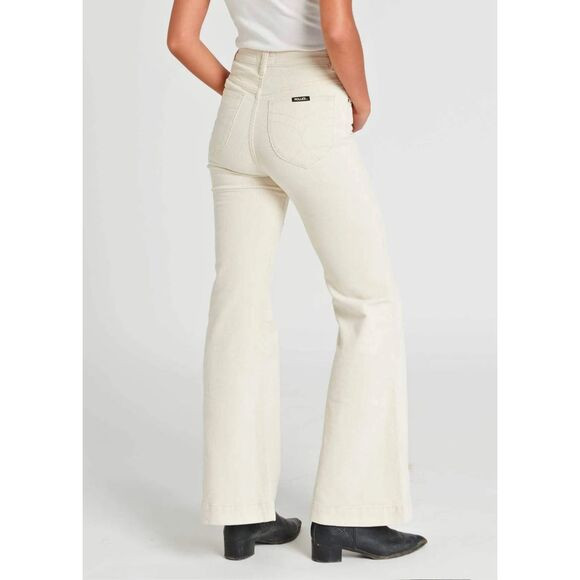 ROLLAS EASTCOAST FLARE - IVORY CREAM CORDUROY PANTS SIZE 27 | Poshmark
