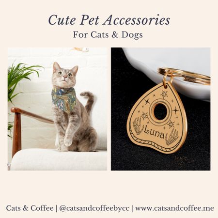 The Cutest Pet Accessories for Cats & Dogs 🐾 It is so easy to fall down a rabbit hole when looking for cute pet accessories online. There are so many options out there, from cute and colorful, boho and floral, or even minimal or themed. Here, I’m sharing a round up of cute pet accessories for both cats and dogs. Accessories include smart dog tags, the best cat harnesses, personalized ID tags for pets, collar bows, and more!


#LTKtravel #LTKSeasonal #LTKfamily