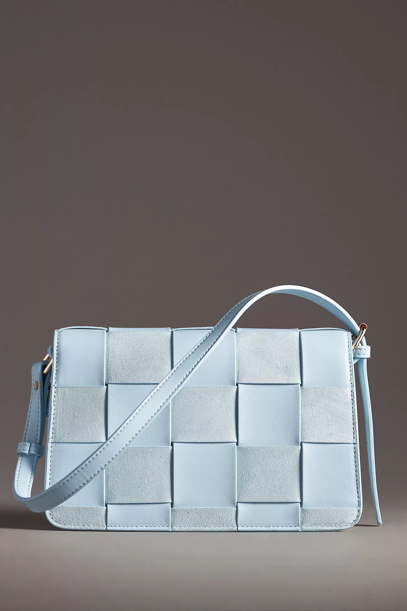 Faux-Suede Woven Shoulder Bag | Anthropologie (US)