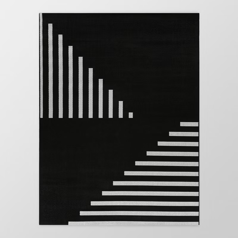 Geo Grace Indoor/Outdoor Rug - Black/White - Project 62™ | Target