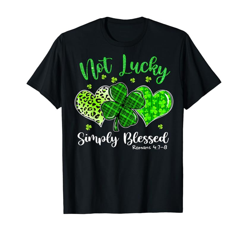 Brand: Not Lucky Simply Blessed Christian Shamrock | Amazon (US)