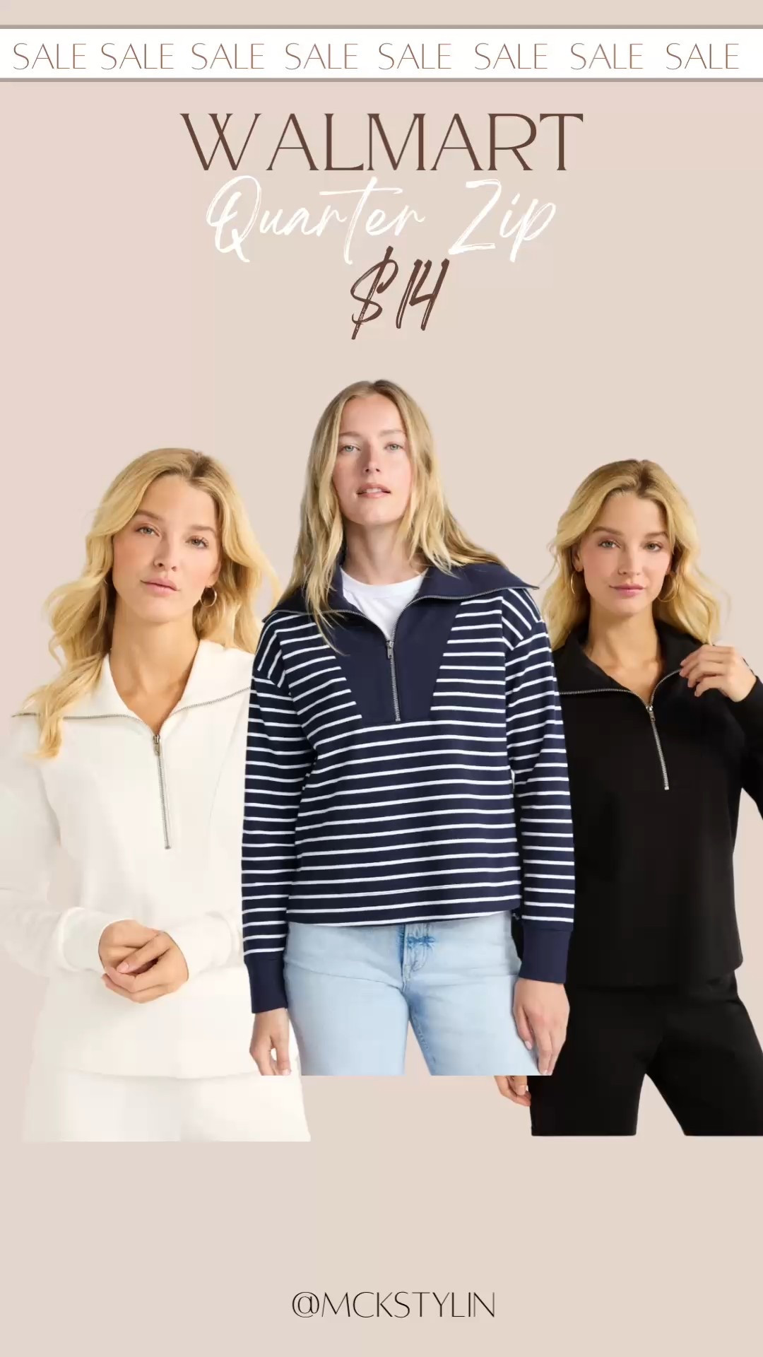 Love this quarter zip pullover! Looks so luxe & on SALE for only $14😲

#LTKFindsUnder50 #LTKCyberWeek #LTKSaleAlert