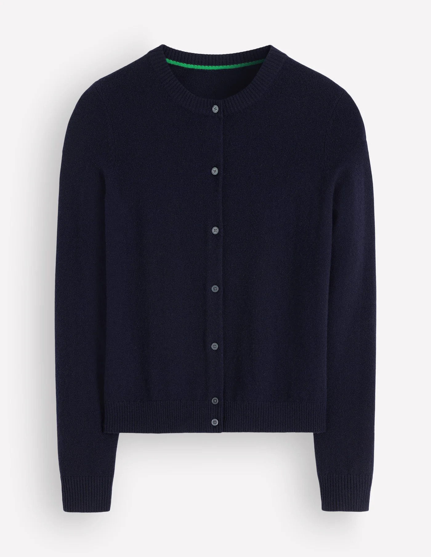 Elsie Cashmere Crew Cardigan-Navy | Boden UK