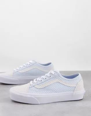 Vans Style 36 pastel checkerboard trainers in blue/white | ASOS (Global)