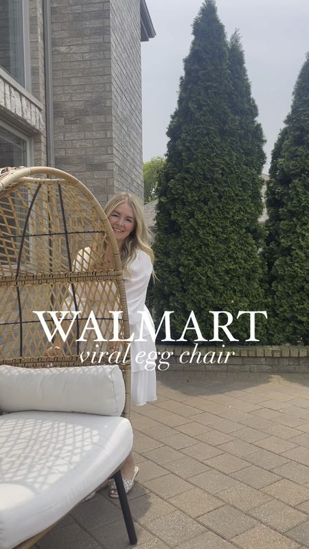 I grabbed the viral Walmart egg chair and I am obsessed! It’s beautiful, sturdy and weather resistant. 

@walmart #walmarthome #walmartfind #walmartdeals #patio #outdoorfurniture #eggchair Viral Walmart egg chair, egg chair, Walmart find, Walmart home, Walmart 

#LTKSeasonal #LTKsalealert #LTKhome