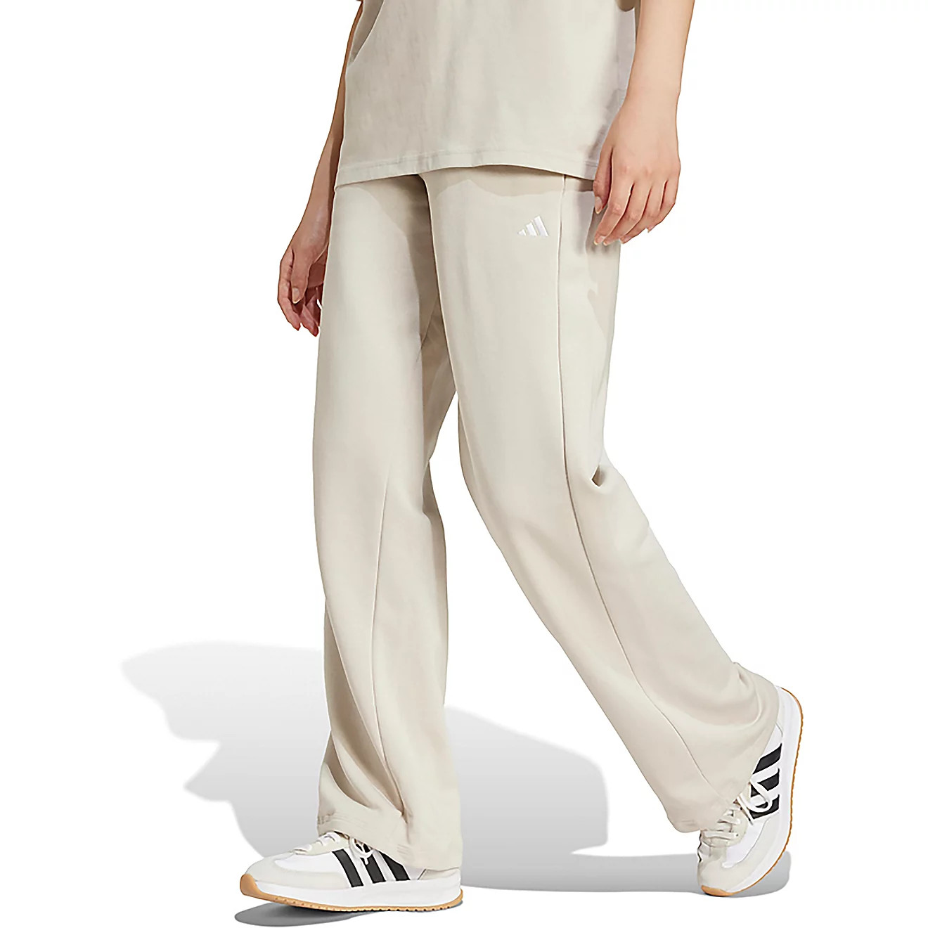 adidas Women's Essentials Small Logo Feel Cozy Open Hem Pants | Academy Sports + Outdoors