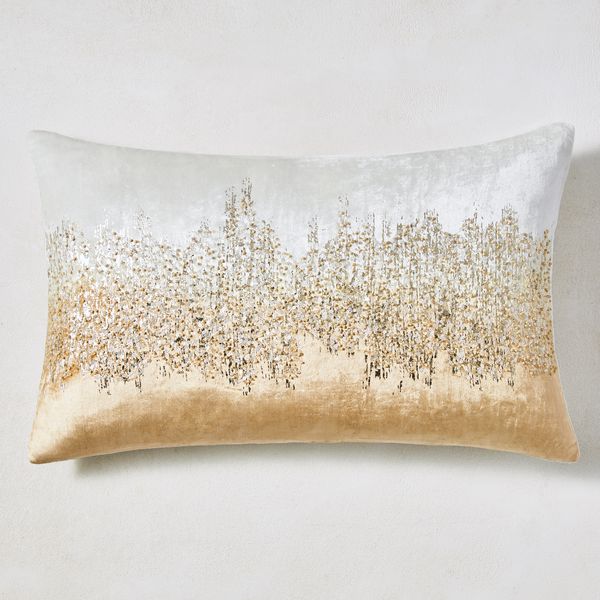 Joie De Vivre Lumbar Pillow - Gold | Z Gallerie