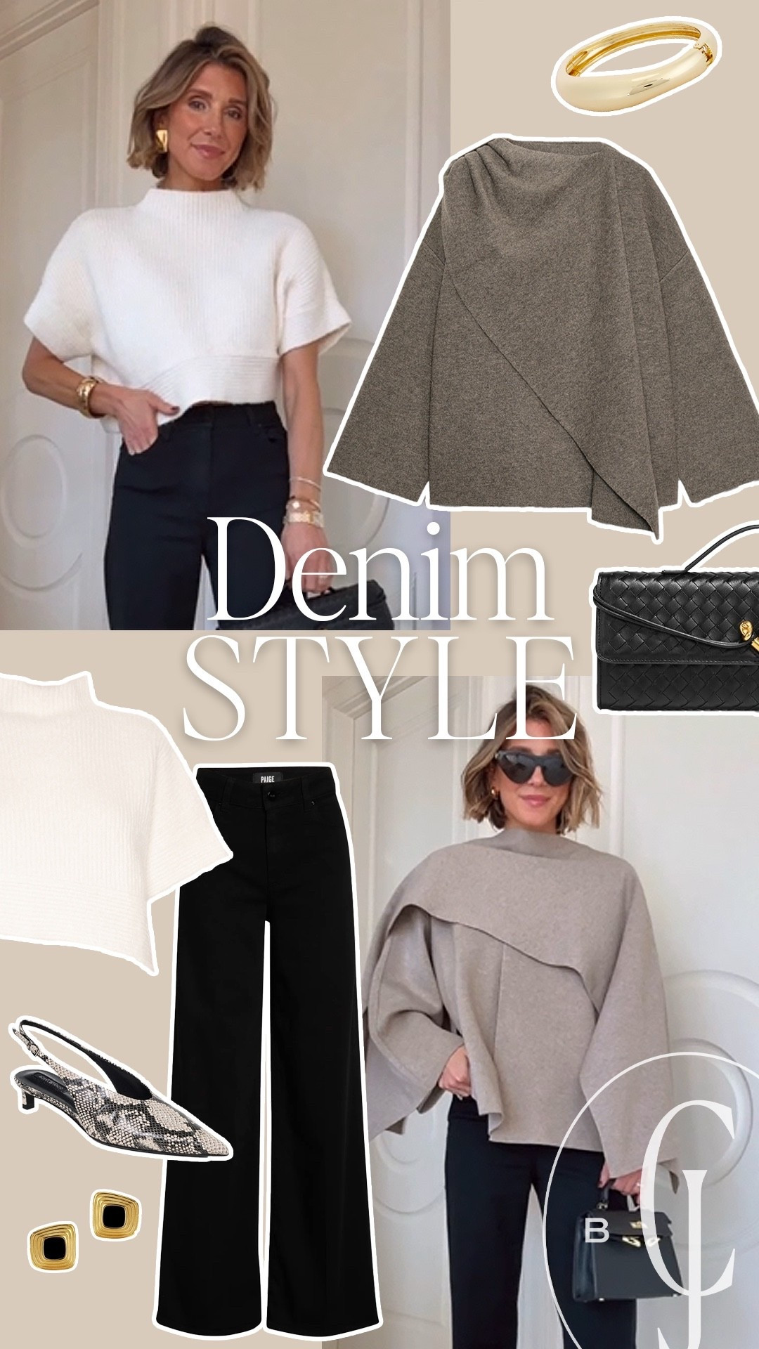 4 ways to wear these black jeans 👖
One of my favorite pairs — comfortable, flattering, and love the wide leg.
I’m 5'7" wearing my true size 25. 
@Revolve @Zara 

#LTKootd