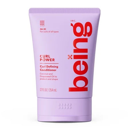 being CURL POWER Curl Defining Conditioner,Nourishes Curly Hair,Coconut & Grapeseed Oil 12 fl oz | Walmart (US)