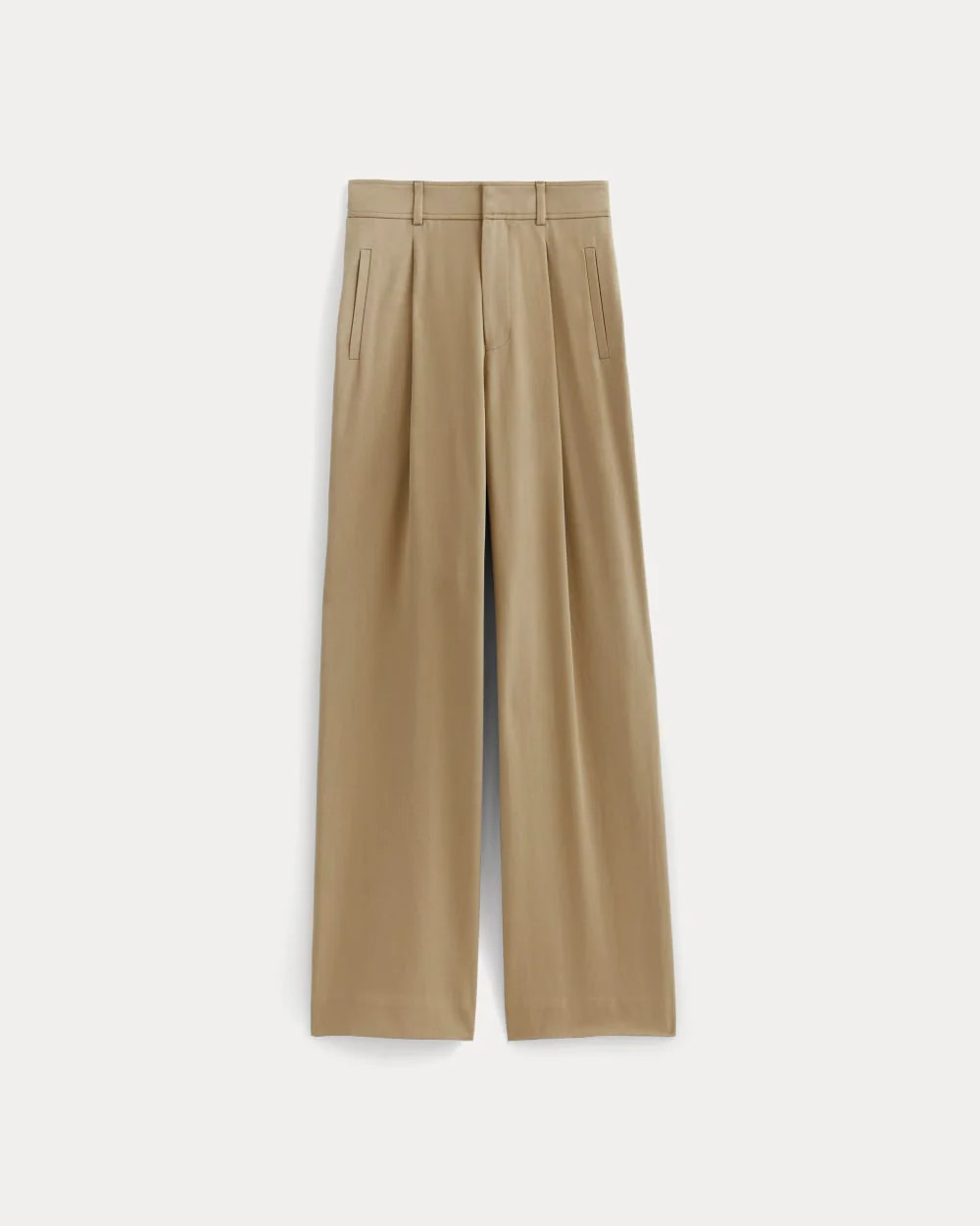 The Draper Pleated Pant in Buttersmooth | Black | 30" Inseam | Everlane