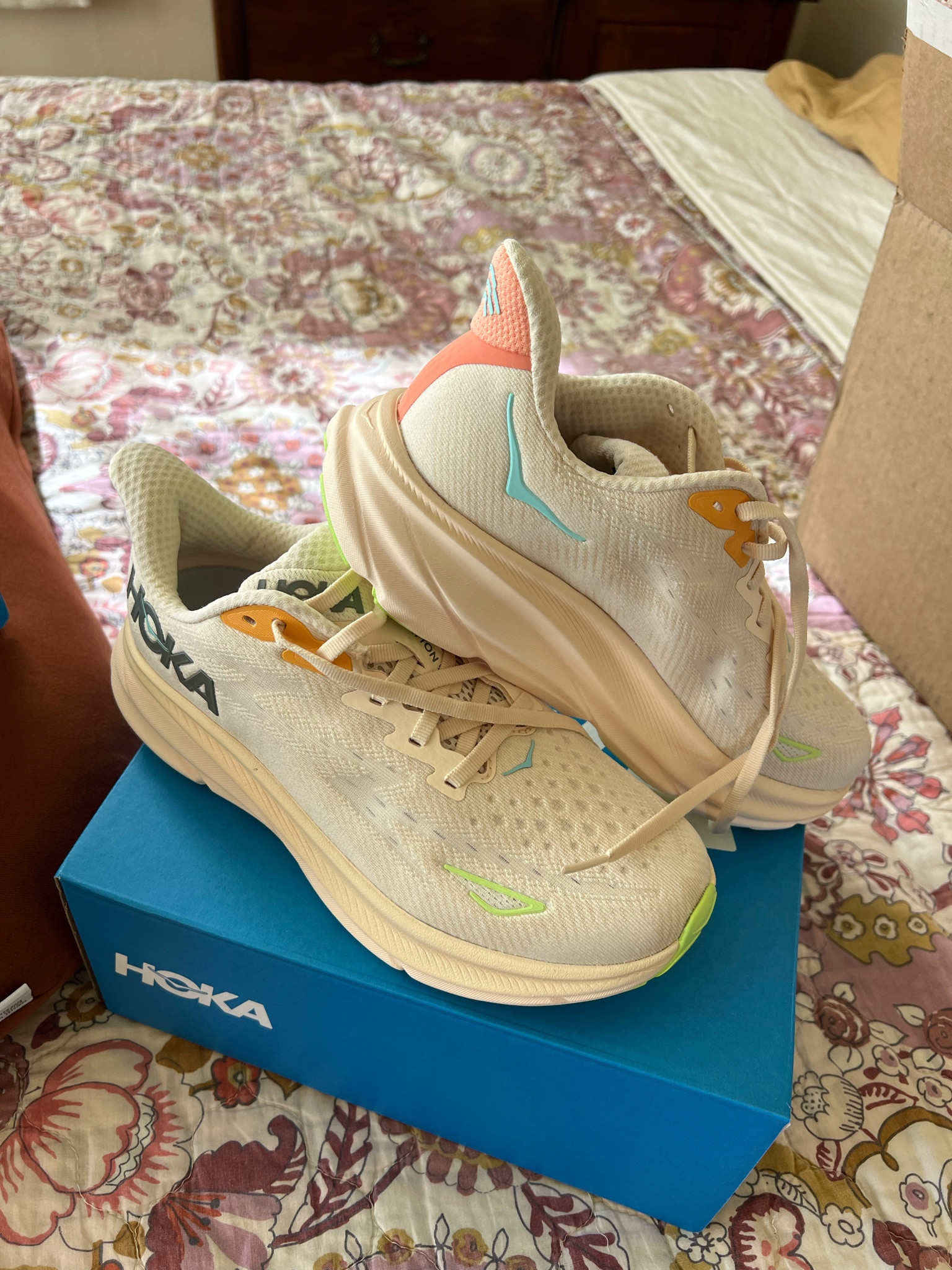 Waited my whole pregnancy to treat myself to new hokas and this new colorway in the Clifton’s is EVERYTHING. Best part is they come in wide sizing and are the ultimate comfy walking shoes  

#LTKfitness #LTKshoecrush #LTKSeasonal