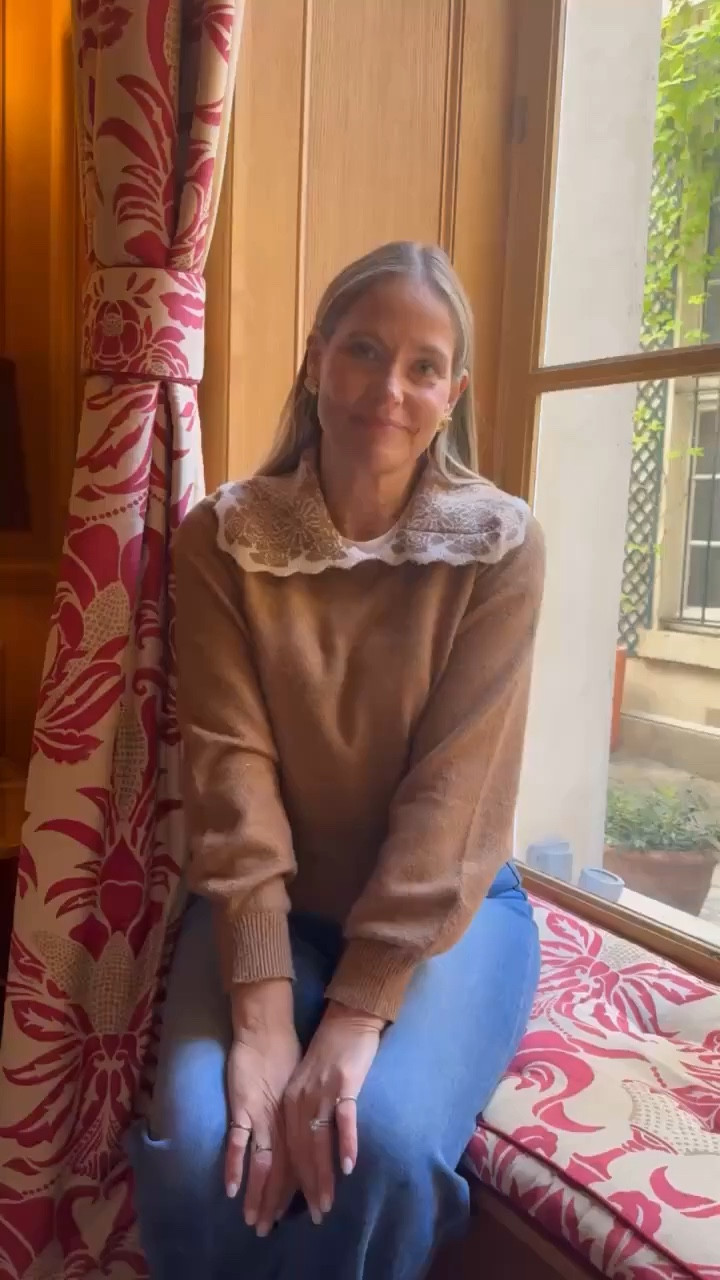 This camel sweater is such a cozy fall staple. The lace collar detail makes it feel feminine and elevated while still easy to wear with denim. A simple piece that instantly pulls an outfit together! 

#LTKOver40 #LTKSeasonal #LTKMidsize