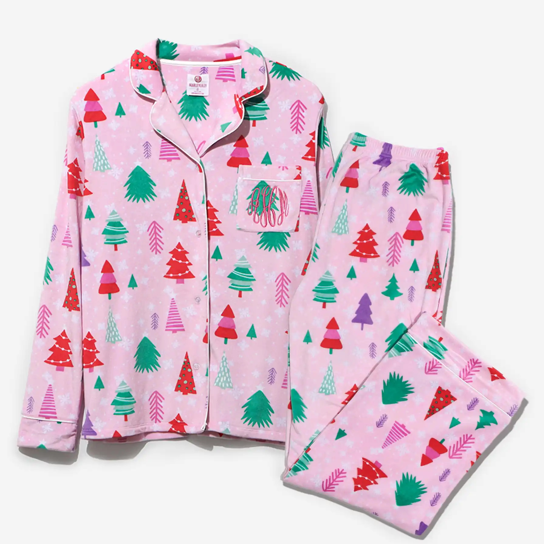 Monogrammed Softspun Pajama Set | Marleylilly