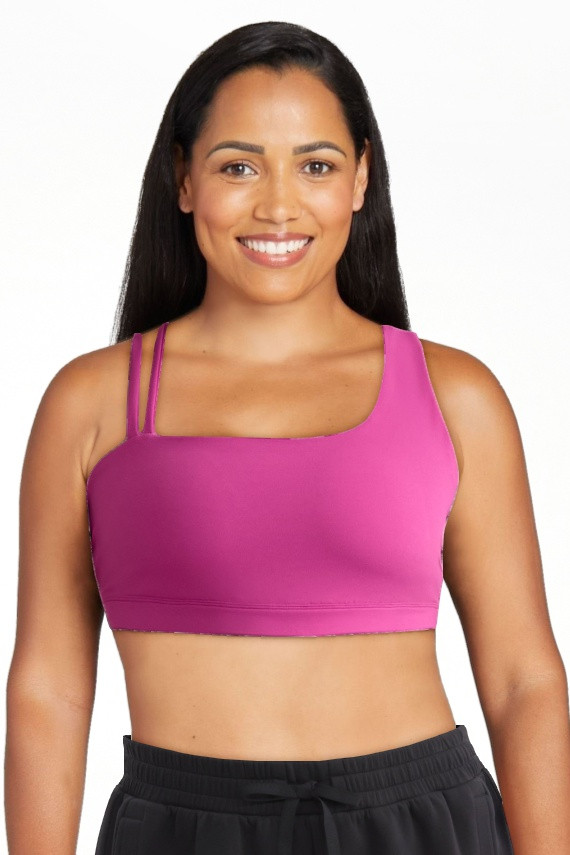 Avia Women's SoftSculpt One Shoulder Sports Bra, Sizes XS-XXXL | Walmart (US)