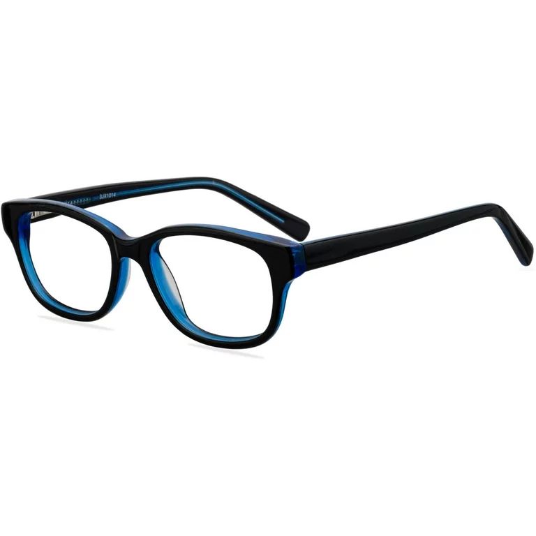 Walmart Youths Glasses, FM14044 Black/Blue, 47-15-130, with Case | Walmart (US)
