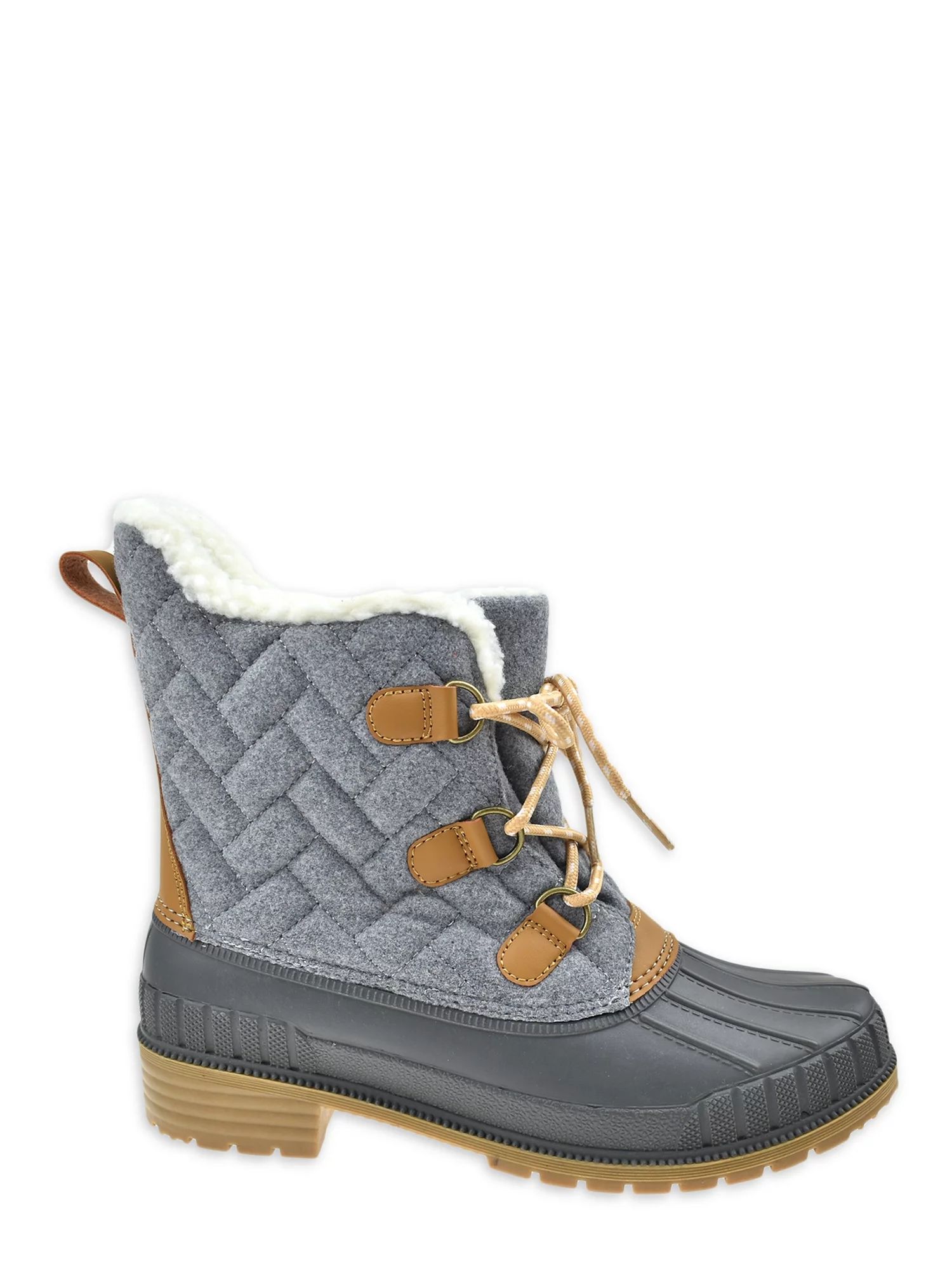 Time and Tru Women’s WTR Lace Up Duck Boots | Walmart (US)