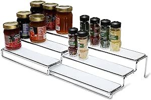 DecoBros Spice Rack 3 Tier Expandable Cabinet Spice Organizer Step Shelf Organizer (31.75~63.50 c... | Amazon (CA)