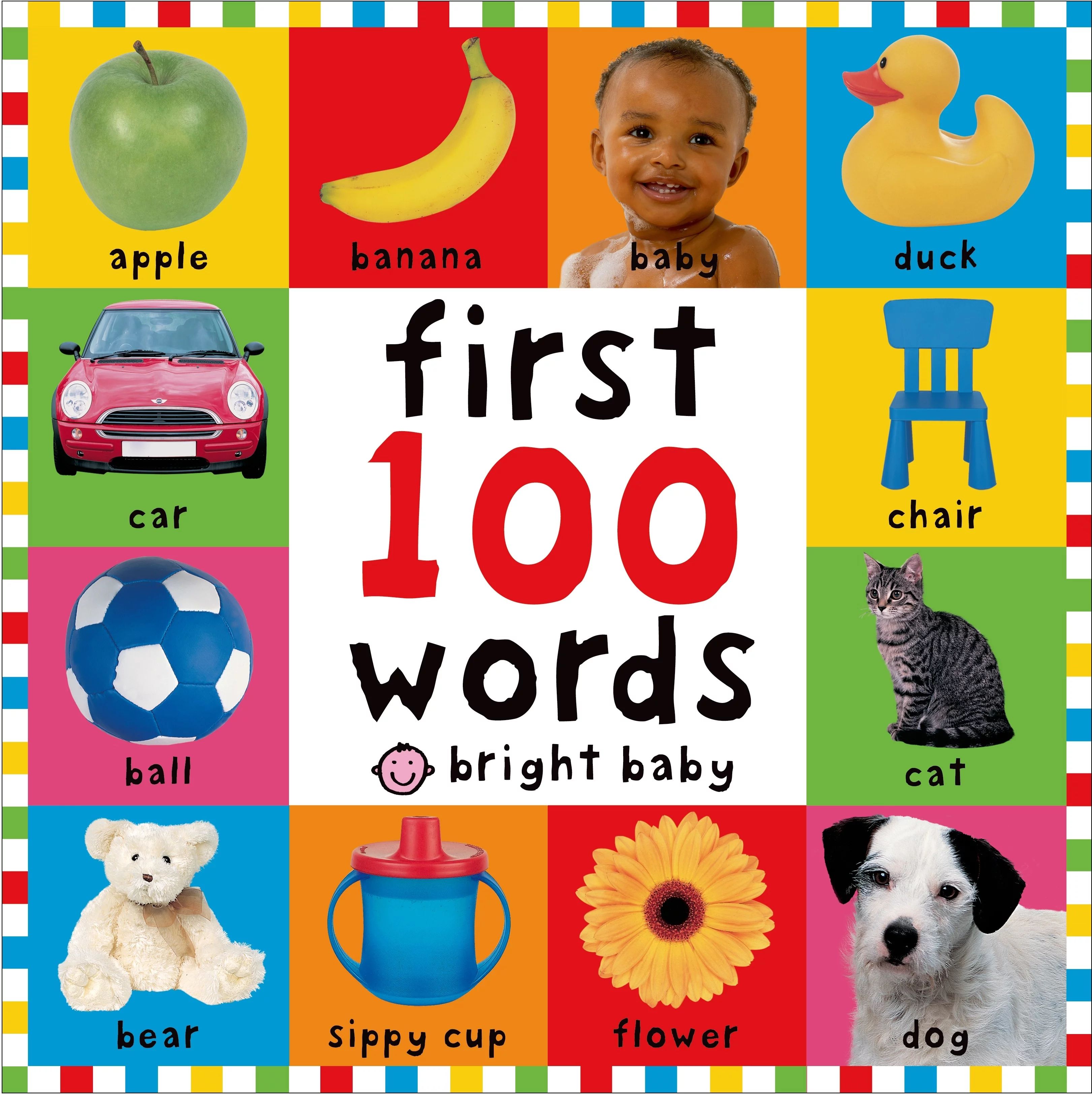 Bright Baby First 100 Words (Board Book) - Walmart.com | Walmart (US)