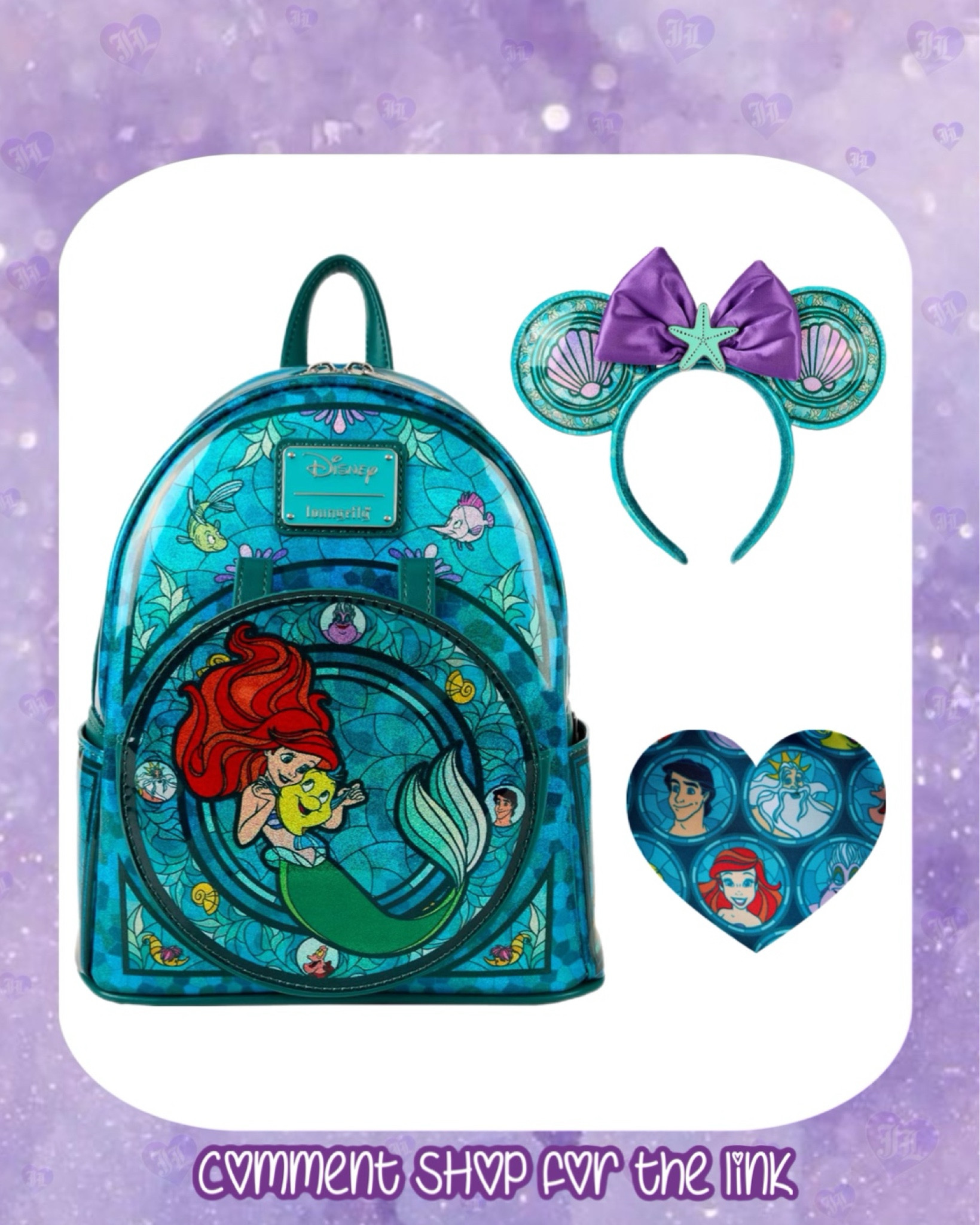 Loungefly Disney Princess Stained Glass Collection: Little Mermaid 🧜🏼‍♀️🦀🌊

#LTKItBag #LTKMostLoved #LTKSaleAlert