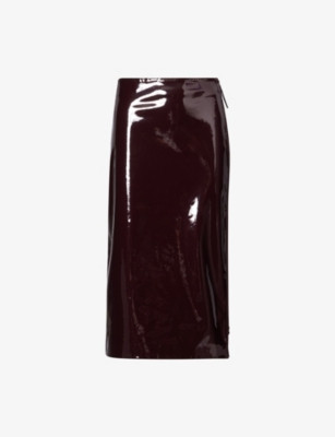 Samantha Patent Midi Skirt | Selfridges