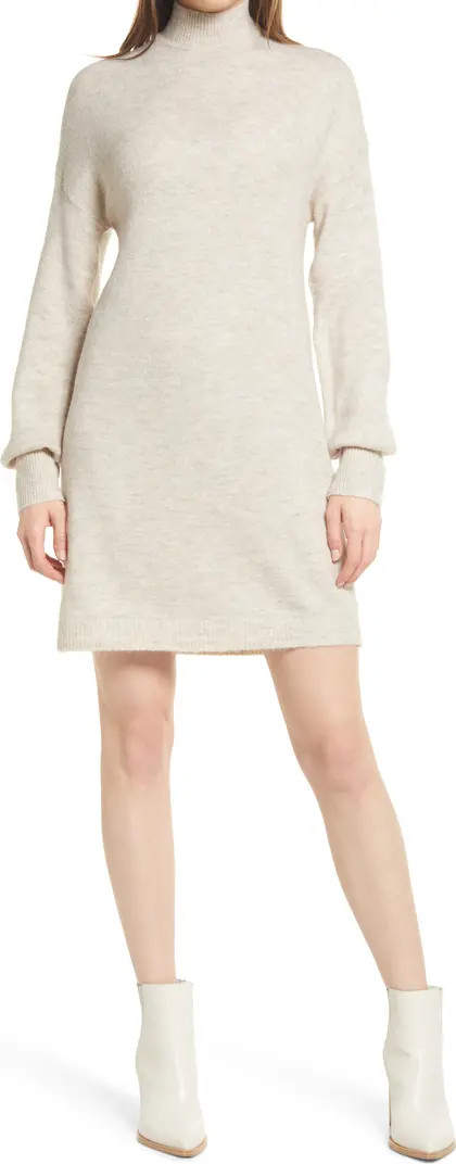 VERO MODA Lefile Turtleneck Long Sleeve Sweater Dress | Nordstrom | Nordstrom